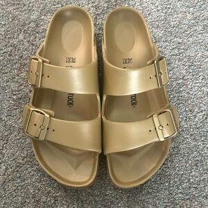 Gold Birkenstocks